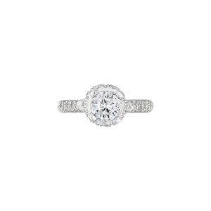 Halo Diadem Engagement Ring - 0.5-0.8CT SR3409 AG699