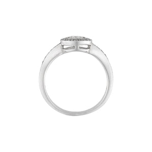 Halo Dove Engagement Ring - 0.3CT SR3508 AG700-13