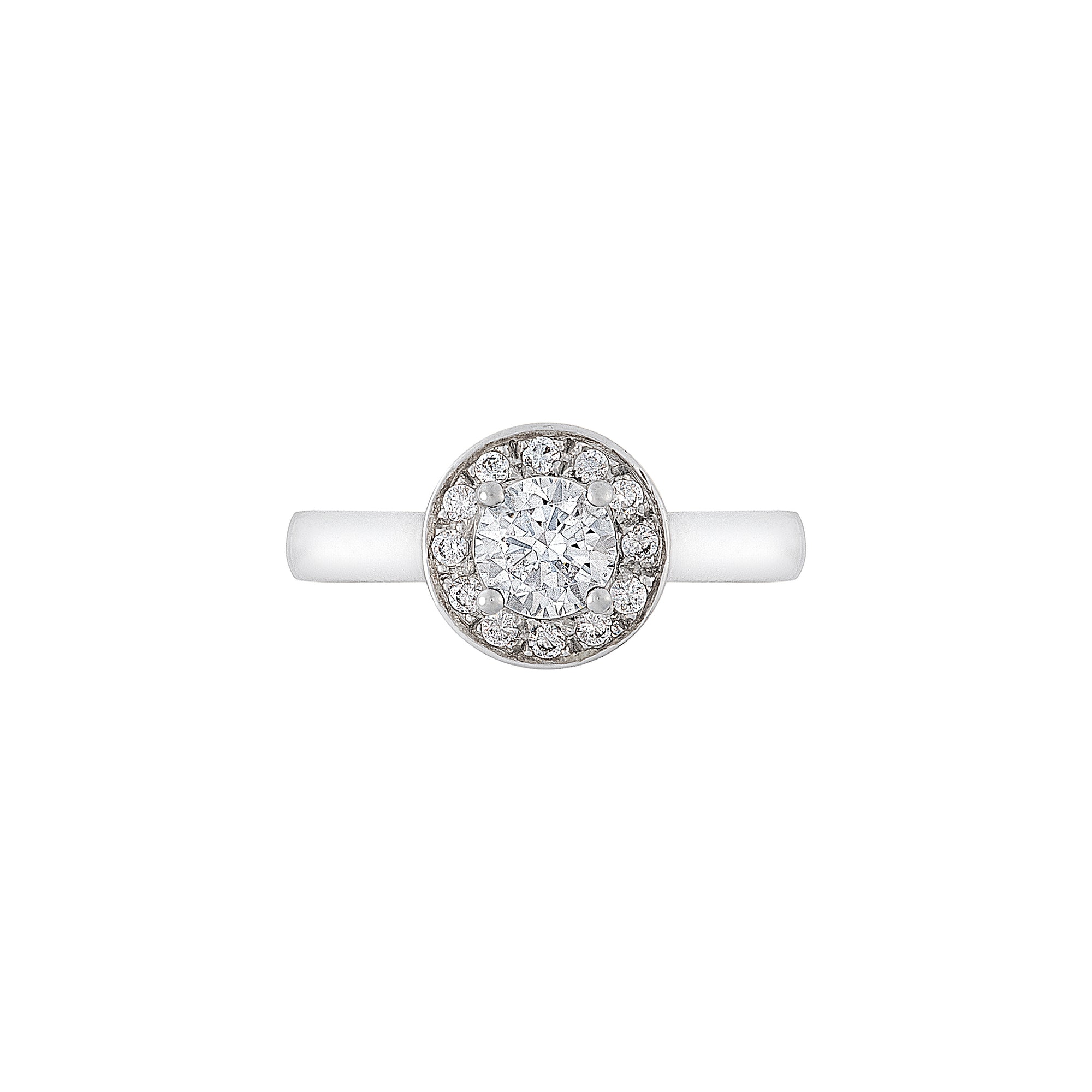 Halo Hove Engagement Ring - 0.5CT SR3600 AG693