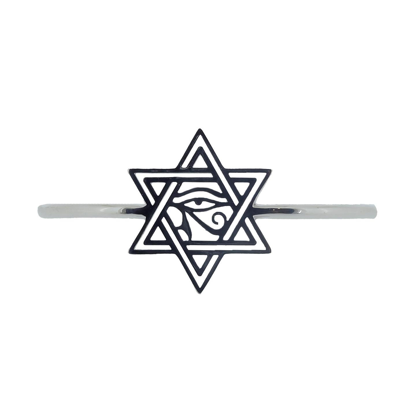 Sodeoh-Dow Star of David Eye of Horus Bangle