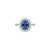 Taba Starburst Halo Ring - Tanzanite Oval 2021-132