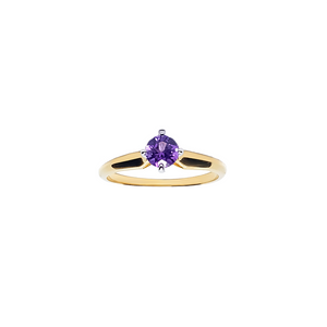 Autium Uno Vinto Solitaire Engagement Ring - Purple Round A005