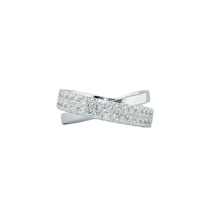 Val Criss Cross Diamonds Ring W199