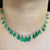 Viridian Emerald Pear Cabochon Set - Earrings, Necklace, and Ring M423