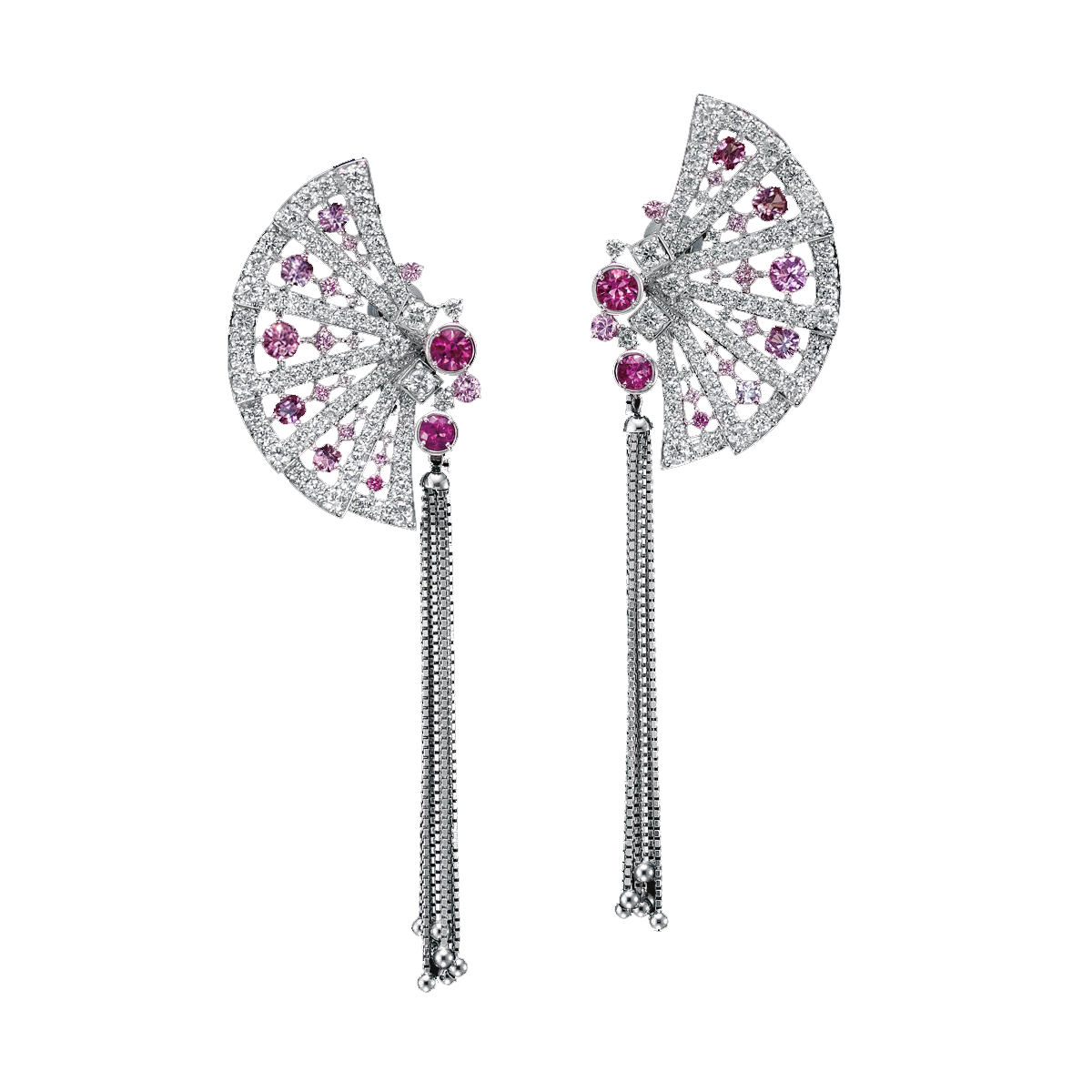 Juvine Gala Earrings - Pink Cushion W096