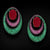 Redenny Gala Earrings - Red Oval W104