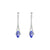 Betty Drop Down Earrings - Tanzanite Marquise W111