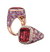 Floria Cocktail Ring - Pink Rectangle W087