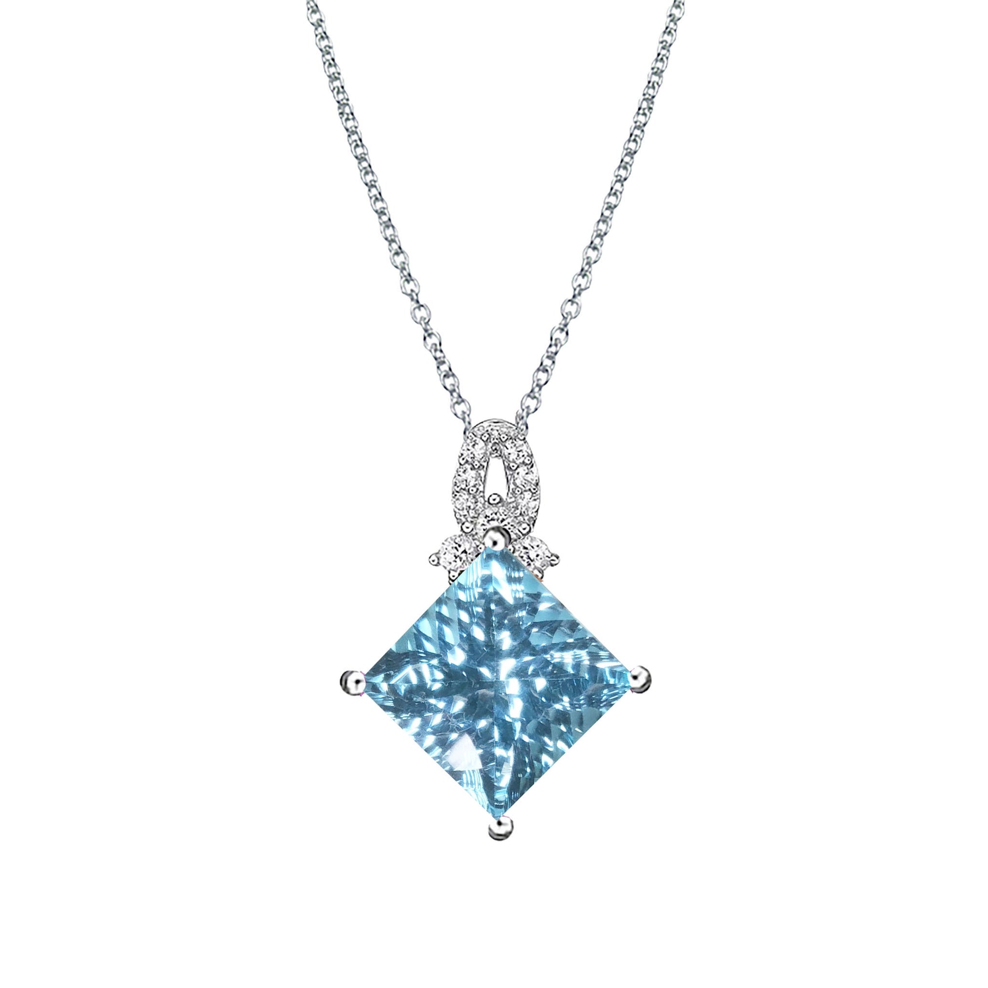 Armas Cluster Pendant - Blue Princess W128