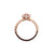 Yurina Hidden Halo Solitaire Ring - Pink Pear W133