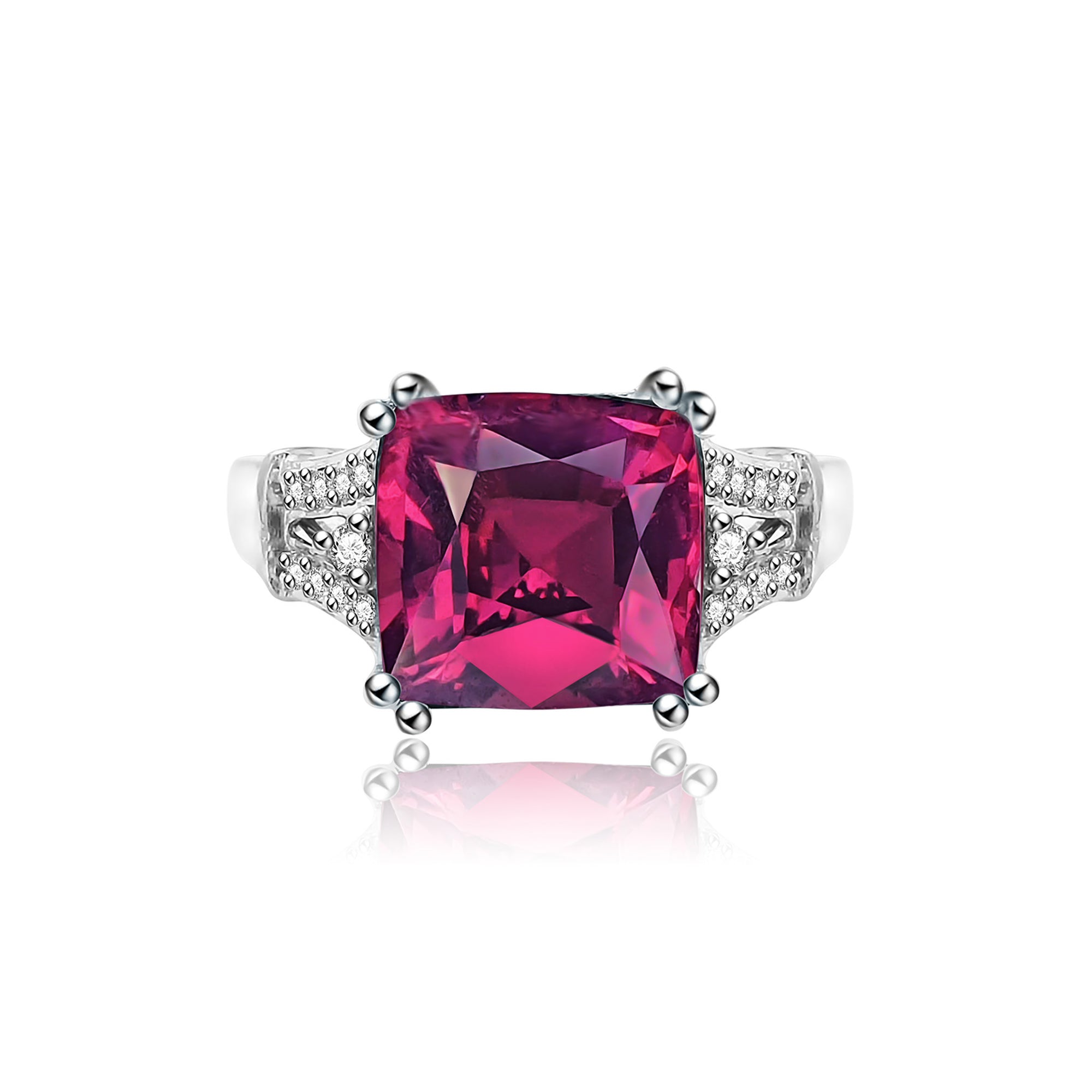 Lita Solitaire Gemstone Ring - Pink Princess W141