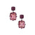 Amara Dangling Earrings - Pink Long Cushion W150