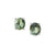 Lili Gemstones Ear Studs - Green Oval W175