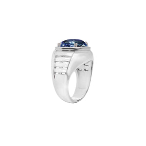 Alexio Men's Gemstone Ring - Tanzanite Oval W182