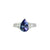 Tiara Three Stone Ring - Tanzanite Pear W196