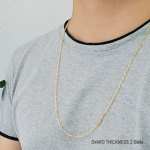 Ovaro Rolo Chains 14k / 18k Gold 1MM / 1.3MM W230
