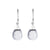 Mirette Briolette Hook Earrings - Purple Pear W250