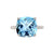 Yura Hidden Halo Solitaire Ring - Semi Precious Cushion 2020-186