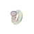 Willo Rounded Jade Ring - White Oval 2021-024