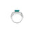 Wintaz Semi Halo Gemstone Ring - Blue Emerald 2021-221