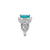 Wintaz Semi Halo Gemstone Ring - Blue Emerald 2021-221