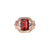 Wintaz Semi Halo Gemstone Ring - Red Long Cushion 2021-221