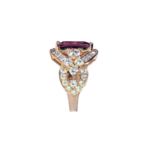 Wintaz Semi Halo Gemstone Ring - Pink Long Cushion 2021-221