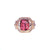 Wintaz Semi Halo Gemstone Ring - Pink Long Cushion 2021-221