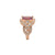 Wintaz Semi Halo Gemstone Ring - Pink Rectangle 2021-221