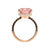 Yura Hidden Halo Solitaire Ring - Pink Tourmaline Long Cushion 2020-186