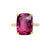 Yura Hidden Halo Solitaire Ring - Pink Spinel Long Cushion 2020-186