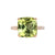 Yura Hidden Halo Solitaire Ring - Yellow Cushion 2020-186