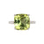 Yura Hidden Halo Solitaire Ring - Yellow Cushion 2020-186