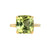 Yura Hidden Halo Solitaire Ring - Yellow Cushion 2020-186