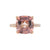 Yura Hidden Halo Solitaire Ring - Pink Cushion 2020-186