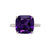 Yura Hidden Halo Solitaire Ring - Semi Precious Cushion 2020-186